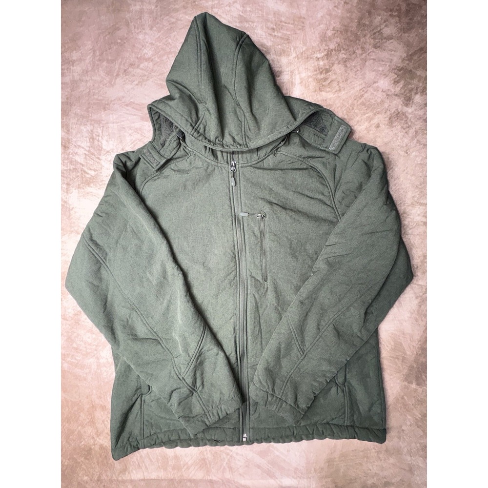 Kirkland Men's Full Zip Fleece Lined Jacket With Detachable Hood, Gray, XL